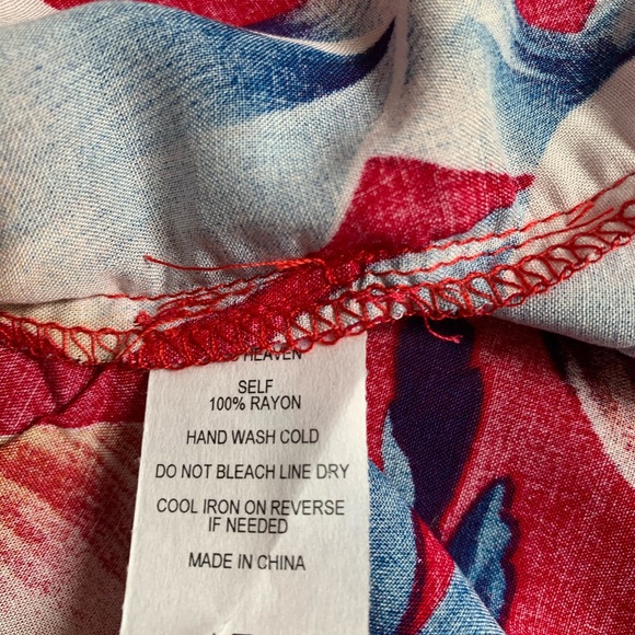 Floral swing dress 3/4 bell sleeve - Picture 3 of 3